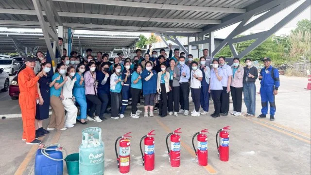 การอบรมความรู้ในการฝึกซ้อมดับเพลิงขั้นต้นและการอพยพหนีไฟแก่โรงพยาบาลสิริเวชจันทบุรี (รุ่นที่2)